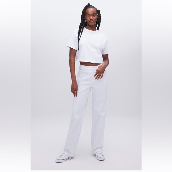 Good American Good 90’s White Jeans (size 10) - Picture 7 of 15